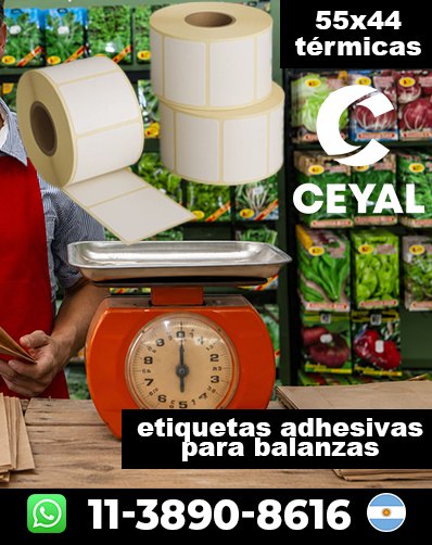 ADHESIVOS PARA BALANZAS - Comprá ahora mismo